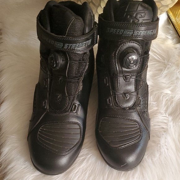 speed strength Other - Speed & Strength Revolt Bots Men's Black Motorcycle Boots Sz 12
